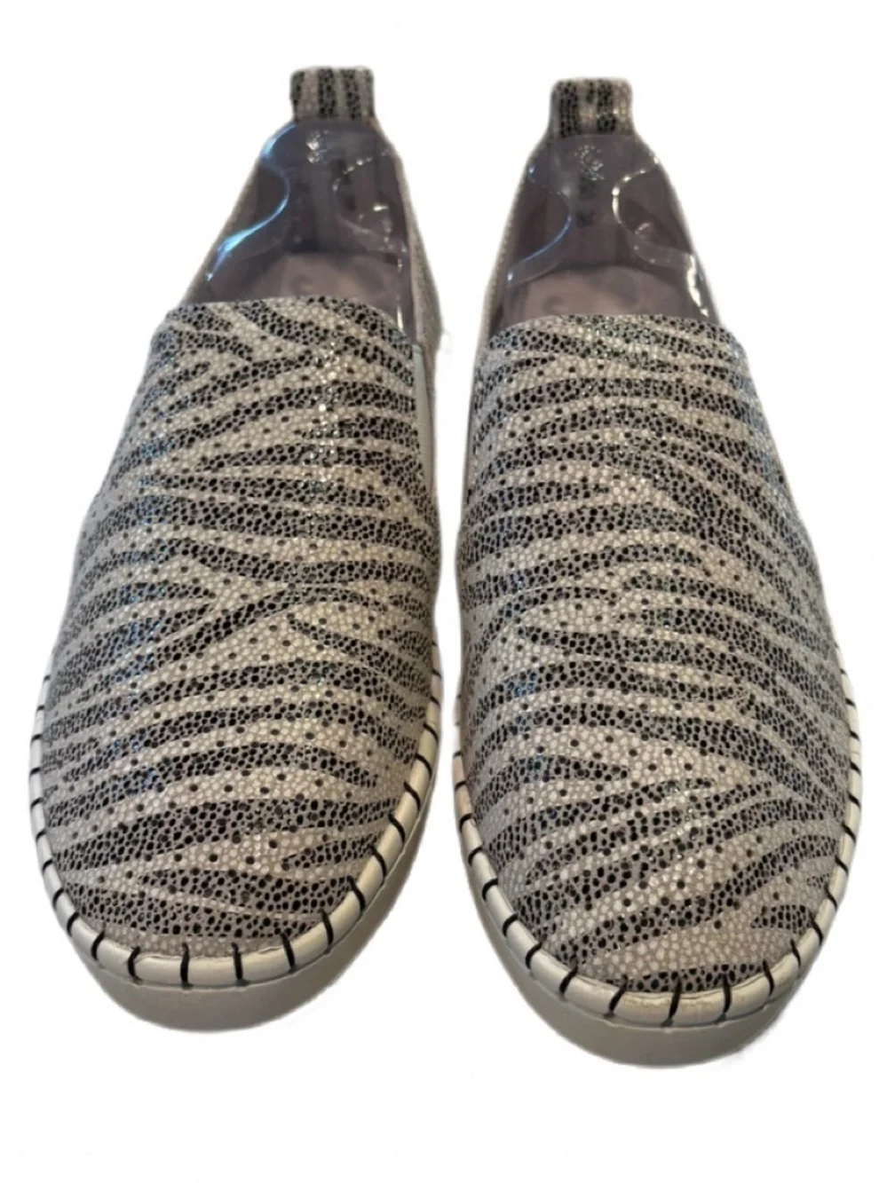 Bernie Mev TW Slip-On Sneakers Zebra Python Print EU 38 US 7.5-8 NWT